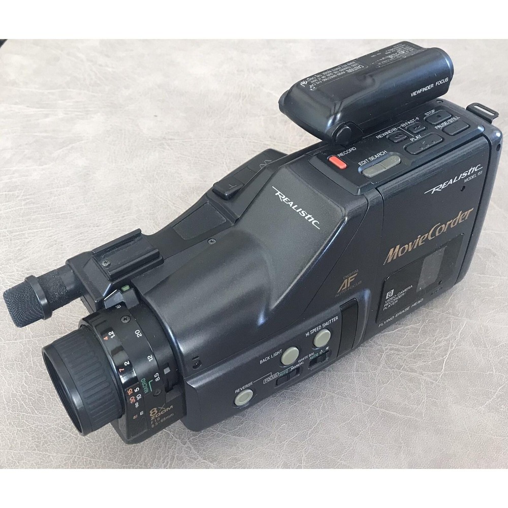 Realistic Moviecorder Model 151 w/Case,‎ and Batteries Vintage Radio Shack